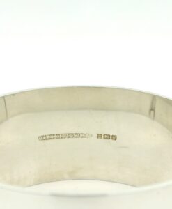 Vintage Silver Leaf Cuff Bangle dated 1976