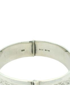 Vintage Sterling Silver Textured Bangle