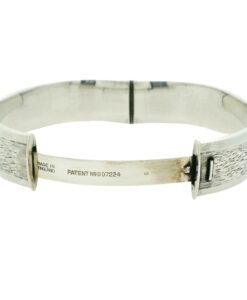 Vintage Sterling Silver Textured Bangle