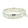 Vintage Sterling Silver Engraved Bangle