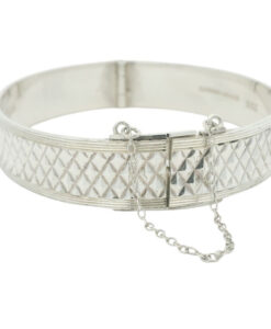 Vintage Silver Pyramid Bangle