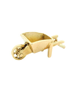 Vintage 9ct Gold Moving Wheel Barrow Charm