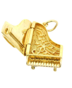 9ct Gold Opening Grand Piano Charm