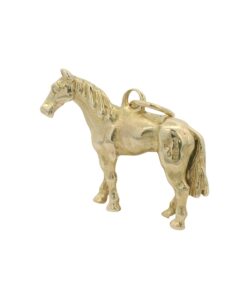 9ct Gold Solid Horse Charm by Georg Jensen