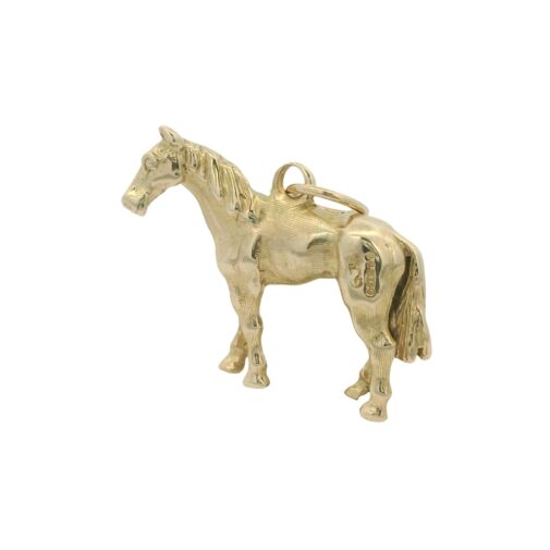 9ct Gold Solid Horse Charm by Georg Jensen