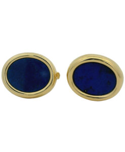 Vintage 18ct gold Lapis Lazuli Cufflinks