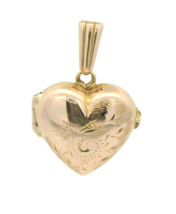 9ct rose gold heart locket