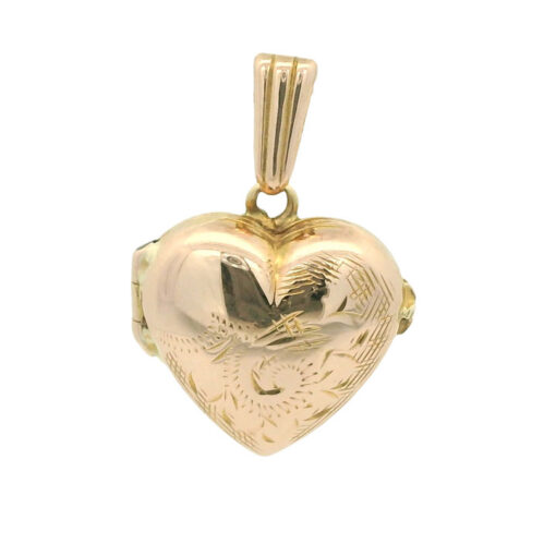 9ct rose gold heart locket