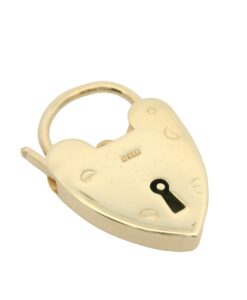 Georg Jenson 9ct Gold Heart Padlock
