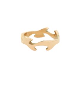 Georg Jensen Rose Gold Fusion Centre Ring