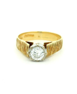 Vintage 18ct Gold .36ct Diamond Solitaire Ring