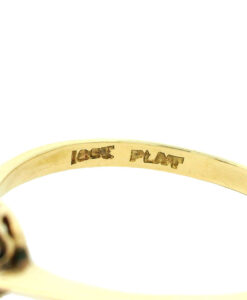 Antique 18ct Gold & Platinum Diamond Daisy Ring