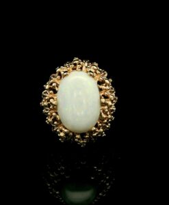 Vintage 9ct Gold Opal Statement Ring