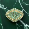 9ct Yellow Gold Alexanderite Cluster Ring