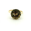 Vintage 9ct Gold Smokey Quartz Ring dated 1971