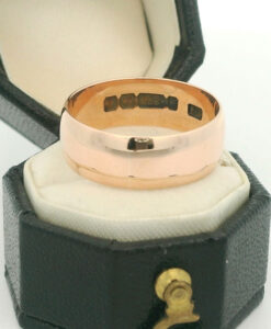 Antique 9ct Rose Gold Wedding Ring dated 1916