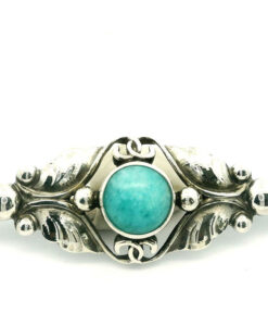 Georg Jensen Sterling Silver Turquoise Brooch #224B