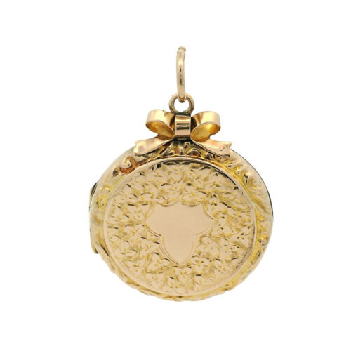 9ct Rose Gold Back and Front Round Locket