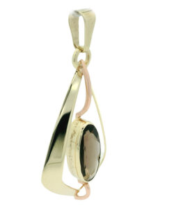 Vintage 9ct Gold Smokey Quartz Pendant