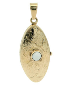 Vintage 9ct Gold Opal Locket