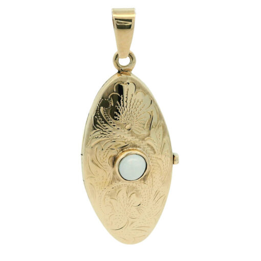 Vintage 9ct Gold Opal Locket
