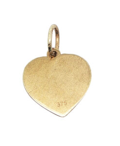 9ct Gold Heart St Christopher Pendant