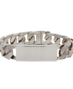 Sterling Silver Gents ID Curb Bracelet