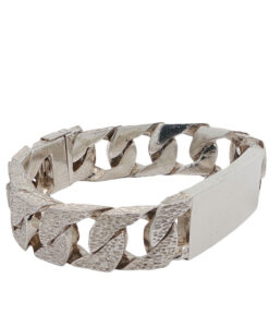 Sterling Silver Gents ID Curb Bracelet
