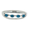 Mexican Sterling Silver Turquoise Bangle