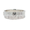 front of Vintage Sterling Silver Engraved Bangle