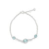 Sterling Silver Blue Topaz Bracelet