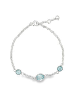 Sterling Silver Blue Topaz Bracelet