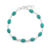 Sterling Silver Turquoise Bracelet