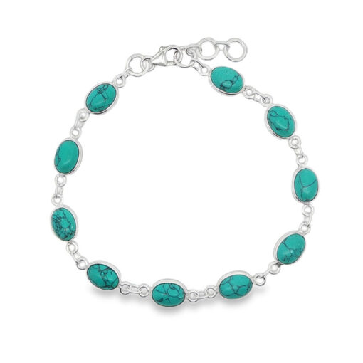 Sterling Silver Turquoise Bracelet