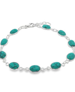 Sterling Silver Turquoise Bracelet