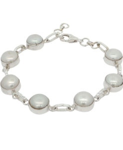 Sterling Silver Pearl Bracelet