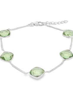 Sterling Silver Peridot Bracelet
