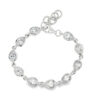 Sterling Silver Pear Cubic Zirconia Bracelet