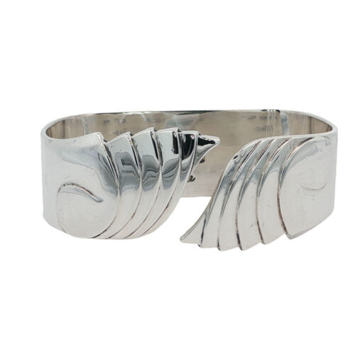 Vintage Robert Edgar Stone Sterling Silver Napkin Ring