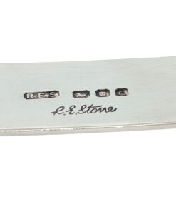 Robert Edgar Stone Sterling Silver Napkin Ring