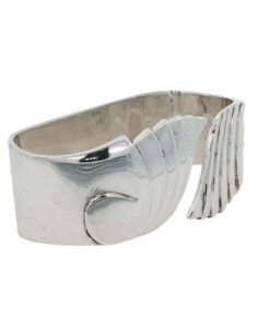 Robert Edgar Stone Sterling Silver Napkin Ring