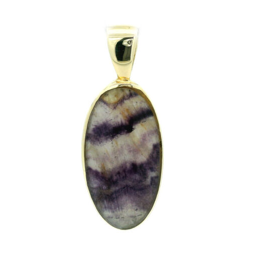 9ct Yellow Gold Blue John Pendant – Sheffield 2007