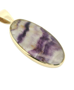 9ct Yellow Gold Blue John Pendant
