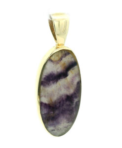 9ct Yellow Gold Blue John Pendant