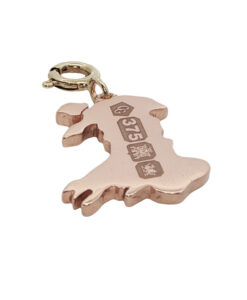 Clogau Welsh Gold 9ct Yellow & Rose Gold Map Charm.