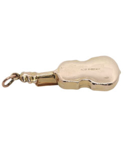 Vintage 9ct Gold Violin Pendant by Georg Jensen dated 1972