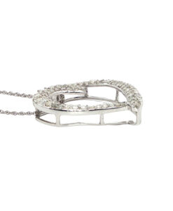 9ct white gold Diamond Heart Pendant