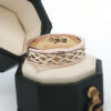 CLOGAU 9ct Gold Weave Band Ring