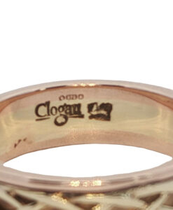 CLOGAU 9ct Gold Weave Band Ring