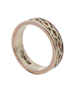 CLOGAU 9ct Gold Weave Band Ring